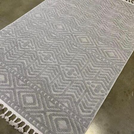 Grey Turkish Decorative Rug for Living Room Bedroom Dinning (4ft by 6ft, 5ft by 7ft, 7ft by 10ft, 8ft by 11ft)