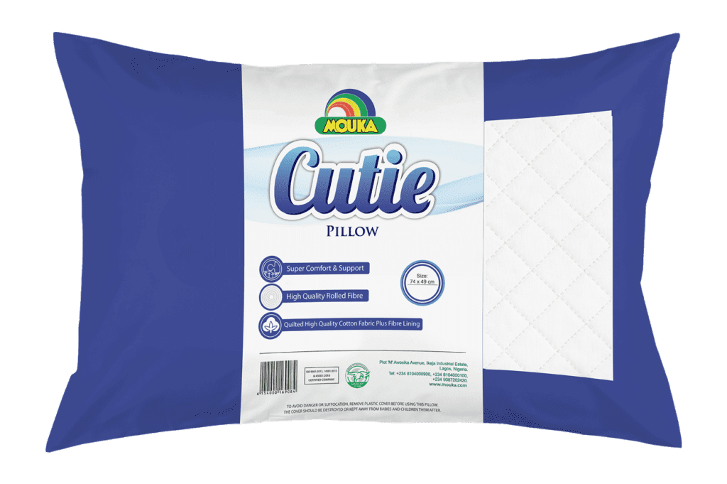 MOUKA Cutie Quilted Pillow Designed to provide best neck support High Quality Soft and Breathable 740mm x 480mm