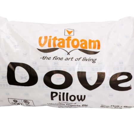 Vita Dove Fibre Pillow - Soft and Firm Neck Support Lightweight and Comfortable Perfect for children Young Adult 71cm x 46cm