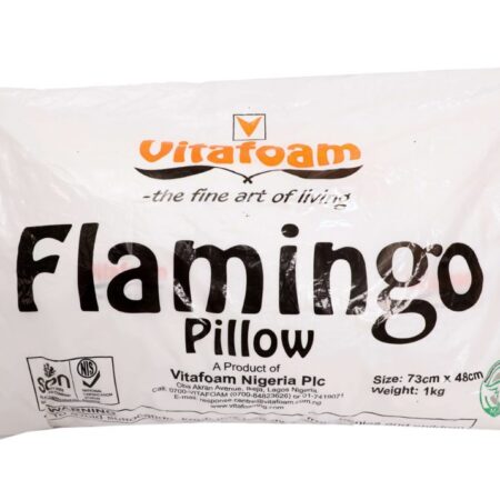 Vita Flamingo Fibre pillow Soft and Firm Neck Support, Perfect For Children and Young Adult Comfortable and Perfect Gift, 73cm x 48cm