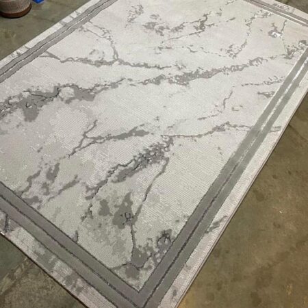 Light Grey-Dark Grey Marble Rug 4ft x 6ft, 5ft x 7ft, 7ft x 10ft