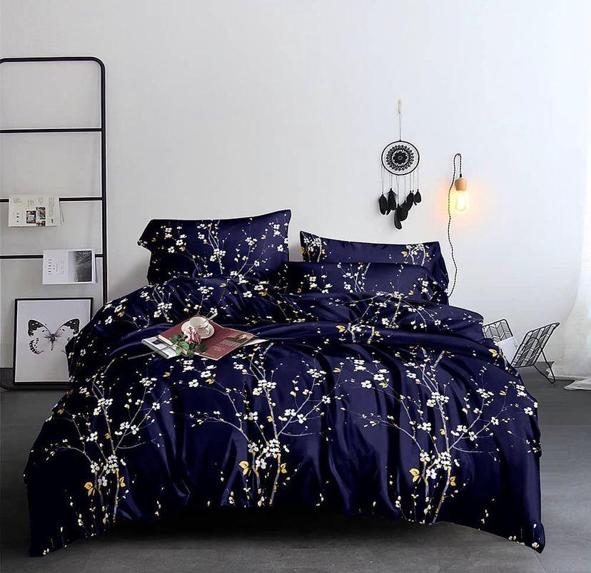 Blue Duvet Set 6 Pieces Blue Bedding Set-Lightweight and Breathable Cotton (4 by 6, 6 by 6, 6 by 7, 7 by 7)