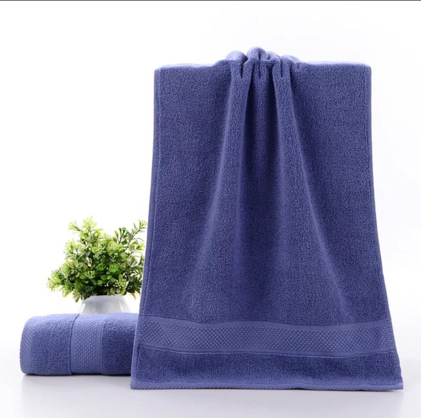 High Absorbent Bath Towel-Soft and Ecofriendly, 100% Soft Cotton Towel Ideal Spa, Hotel, Bathroom, Hand Towel (Extra Large, Large, Medium, Hand-Towel, Face-Towel) Blue