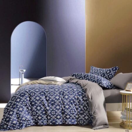 Blue HengLi Louis Vuitton Duvet Set,4/6, 6/6, 6/7, 7/7
