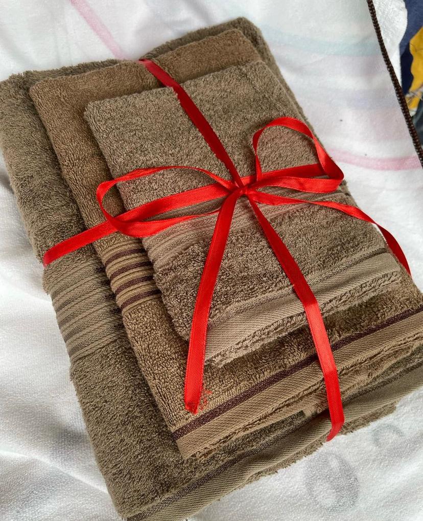 3in1 Soft and Absorbent Cotton Towel Set, Daily Use Sets Includes 1 Bath Towel, 1 Gym Size and Hand Essential Plush Towels Perfect Gift - Image 5