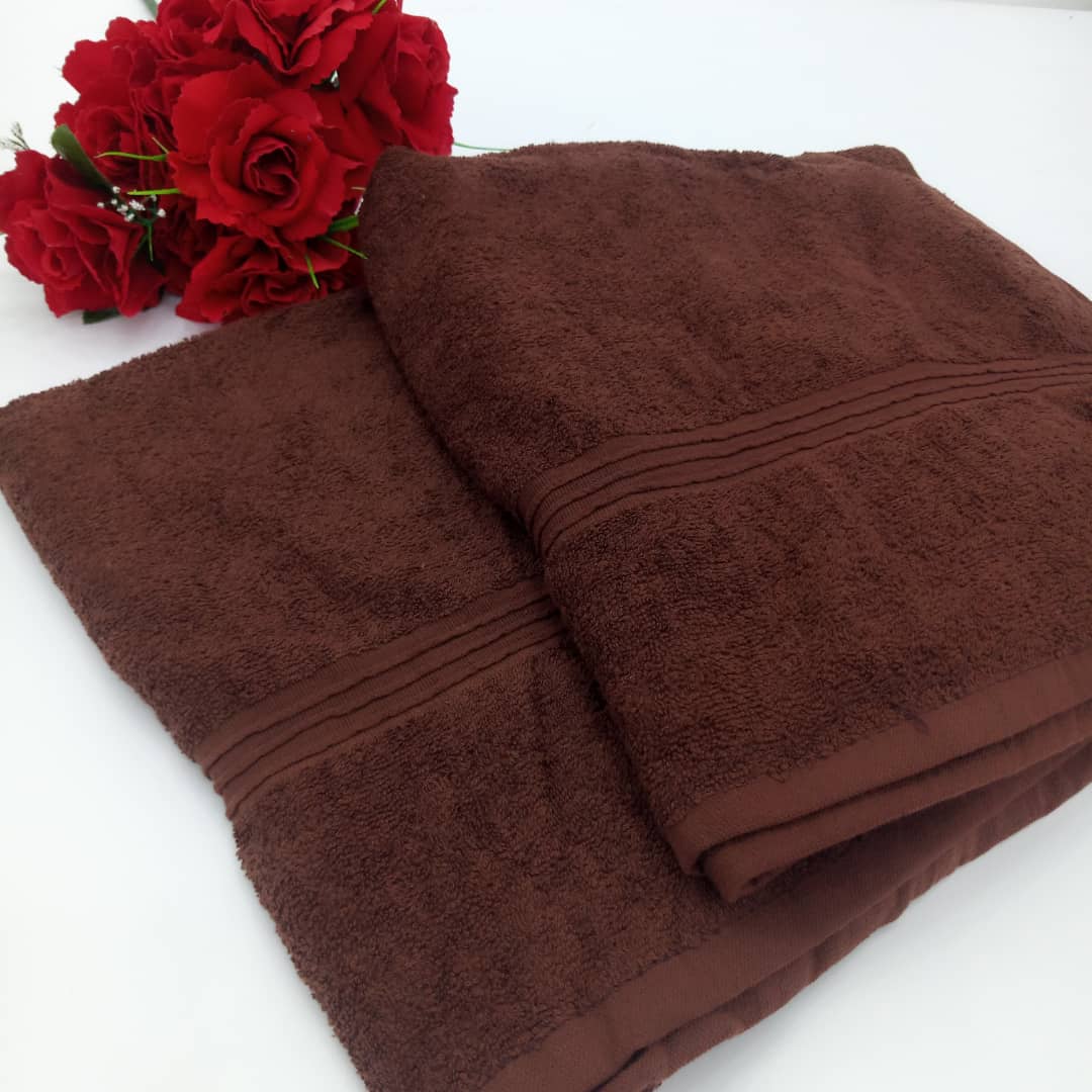 Brown Bath Towel, Soft and Skin Friendly Large Bath Towel for Home, Absorbent and Thick Hotels, Spa, Gym, Souvenir Perfect Gift All Age 28 x 55