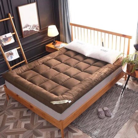 Brown Mattress Topper, Super Soft Comfortable and Pressure Relief Bed Topper (Sizes: 4 by 6, 6 by 6, 6 by 7, 7 by 7)