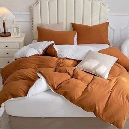 Light Brown Reversible Duvet Set, 4 by 6, 6 by 6, 6 by 7, 7 by 7