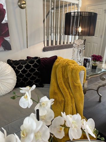 Faux Fur Double Sided Throw Blanket- Durable, Super Lush and Soft, Fluffy and Comfy Perfect Gift Throw Blanket for Couch, Living Room, Bed, Sofa - Image 3