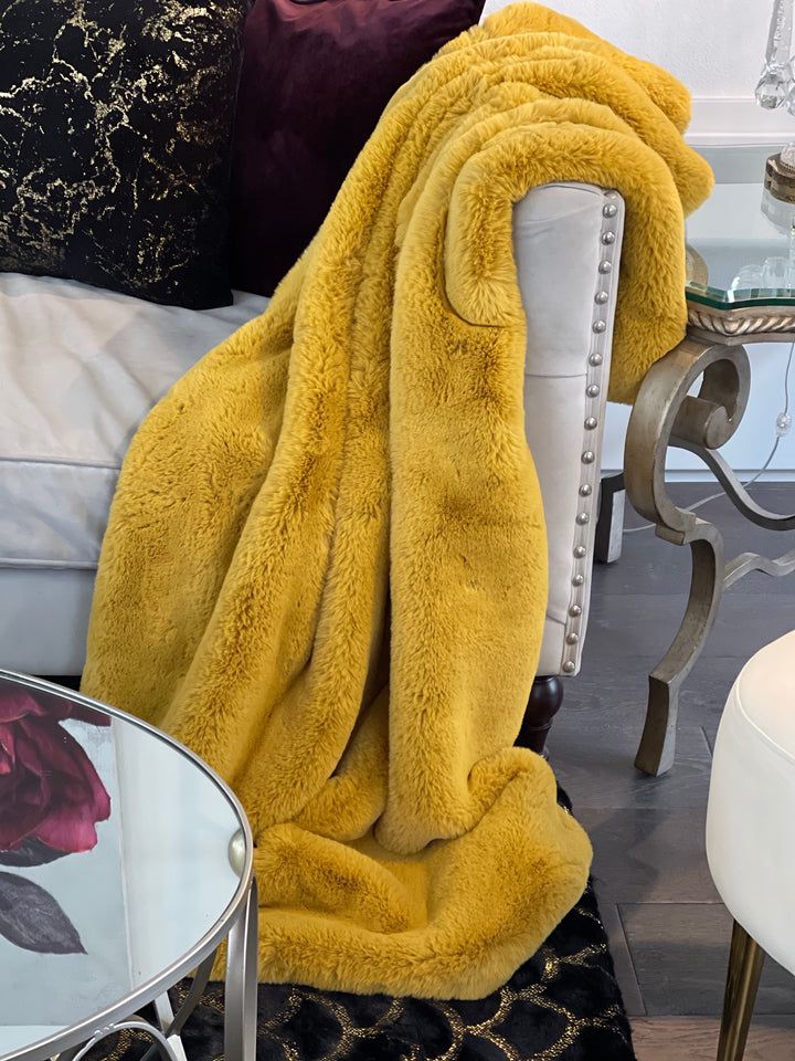 Faux Fur Double Sided Throw Blanket- Durable, Super Lush and Soft, Fluffy and Comfy Perfect Gift Throw Blanket for Couch, Living Room, Bed, Sofa - Image 4