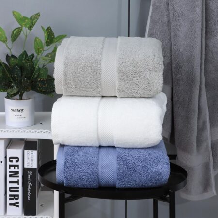 100%Cotton Quick-Dry Bath Towel, Ultra Soft and Highly Absorbent Large Bath Towel for Hotel, Home, Bathroom, Spa, Gym, Bath Towel