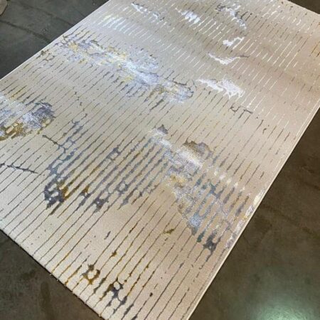 Cream Gold Turkish Rug, 4 x 6, 5 x 7, 7 x 10