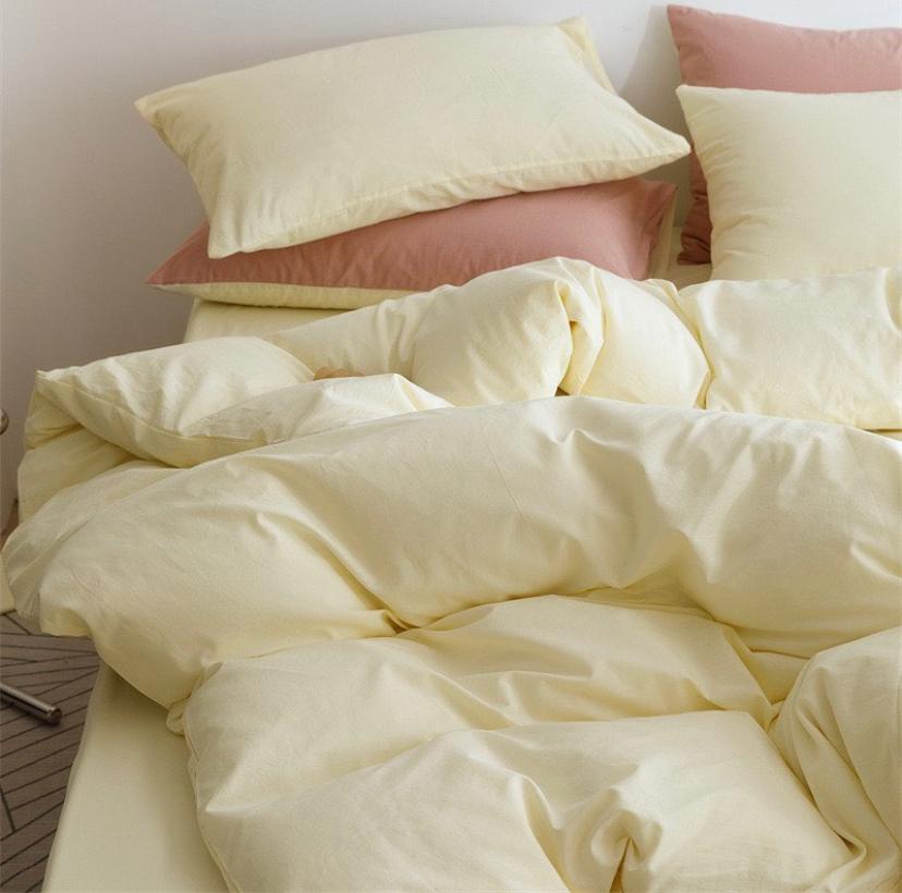 Cream Reversible Duvet Set 4 by 6, 6 by 6, 6 by 6, 7 by 7