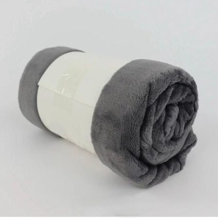 Fleece Cozy Blankets Soft, Body Friendly, Perfect for All Season, Multi-purpose Blankets Available in Purple, Dark Grey, Brown, Navy Blue, Light Gray 72 x 75 (6 by 6)