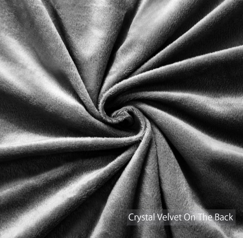 Faux Fur Shaggy Ultra Soft and Plush Duvet Set - Warm and Breathable Crystal Velvet Duvet Set (1Fluffy Faux Fur Duvet with 2- 4 Faux Fur Matching Pillowcases and Bedspread Set) (4 by 6, 6 by 6, 6 by 7, 7 by 7)|Dark Grey - Image 5