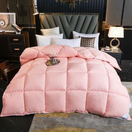 Pink Double Padded Soothing Duvet Set Fluffy Soft, Skin Friendly Fade and Shred Resistant Double Padded Duvet +Matching Pillowcases and Bedsheet Set ( Sizes: 4 by 6, 6 by 6, 6 by 7, 7 by 7)