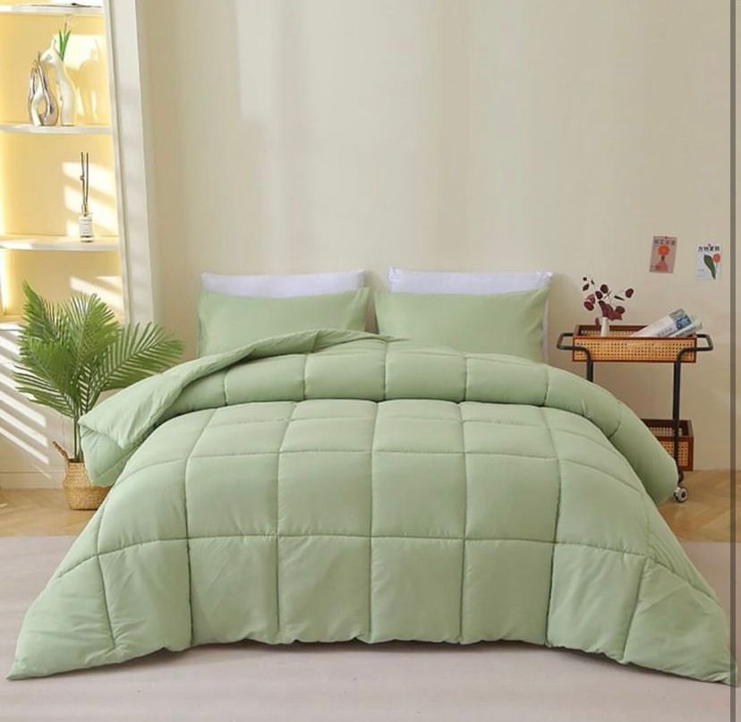 sage green duvet set