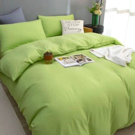 Green Duvet with Matching Pillowcases and Bedsheet Set, Quality Bedding Comforter Set, Duvet For Family, Perfect Gift (Sizes: 4 x 6, 6 x 6, 6 x 7, 7 x 7)