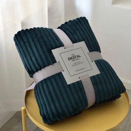 Green Throw Blanket for Bed -Warm Bed Fleece Soft Throw Blanket, Lightweight 6 x 6[75 x 72]