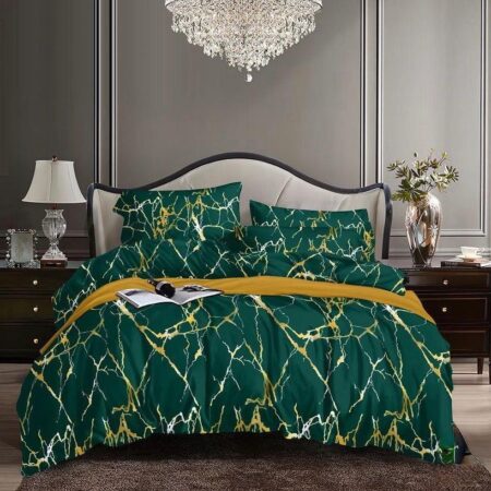 Green Bedsheet and Pillowcases Set Finest Cotton Doesn't Shred Nor Fade Skin Friendly (4 by 6, 6 by 6, 6 by 7, 7 by 7)