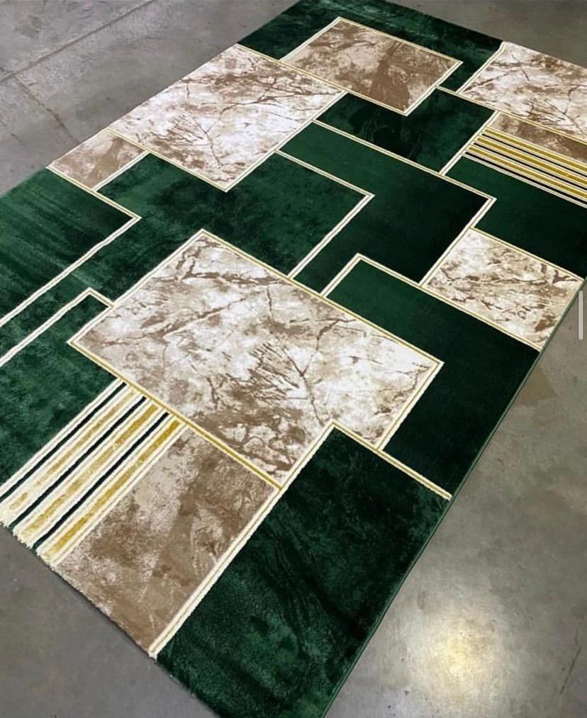 Green Gold Rug for living rooms Children Room, Decor Carpet 4 x 6, 5 x 7, 7 x 10, 8 x 11 Turkish Rug