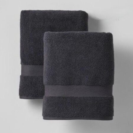 Grey Ash Bath Towel 100% Soft Fluffy Body Friendly