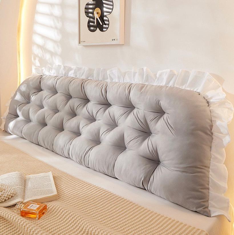 Grey Rectangular Headboard Pillow, soft and Breathable-4 X 6, 6 X 6, 7 X 7