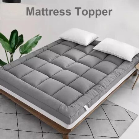 Back Pain Relief Mattress Topper, Soft and Comfortable, Durable and Pressure Relief Bed Topper (4 by 6, 6 by 6,6 by 7, 7 by 7  Grey)