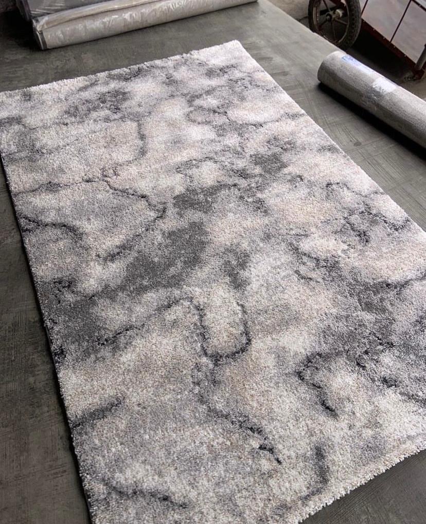 Light Grey-Dark Grey Rug, 4 x 6, 5 x 7, 7 x 10