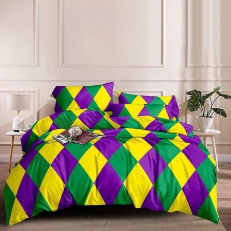Multicolor Duvet Set Matching Pillowcases and Bedspread Set Skin Friendly Finest Cotton Doesn't Shred Nor Fade (4 by 6, 6 by 6, 6 by 7, 7 by 7)