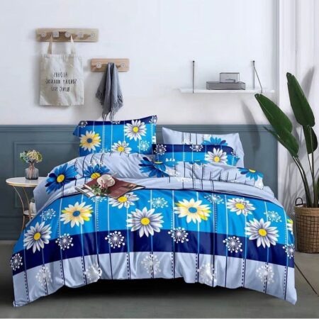 Multicolor Flower Bedsheet and Pillowcases Set Skin Friendly Ultimate Comfort (4 by 6, 6 by 6, 6 by 7, 7 by 7)