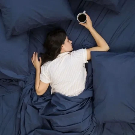 Navy Blue Bedsheet Set -100% Cotton Matching Pillowcases Bedsheet Set High Quality Cotton, Skin Friendly, Sizes (3 by 6, 4 by 6, 6 by 6, 6 by 7, 7 by 7)Perfect For Any Decor