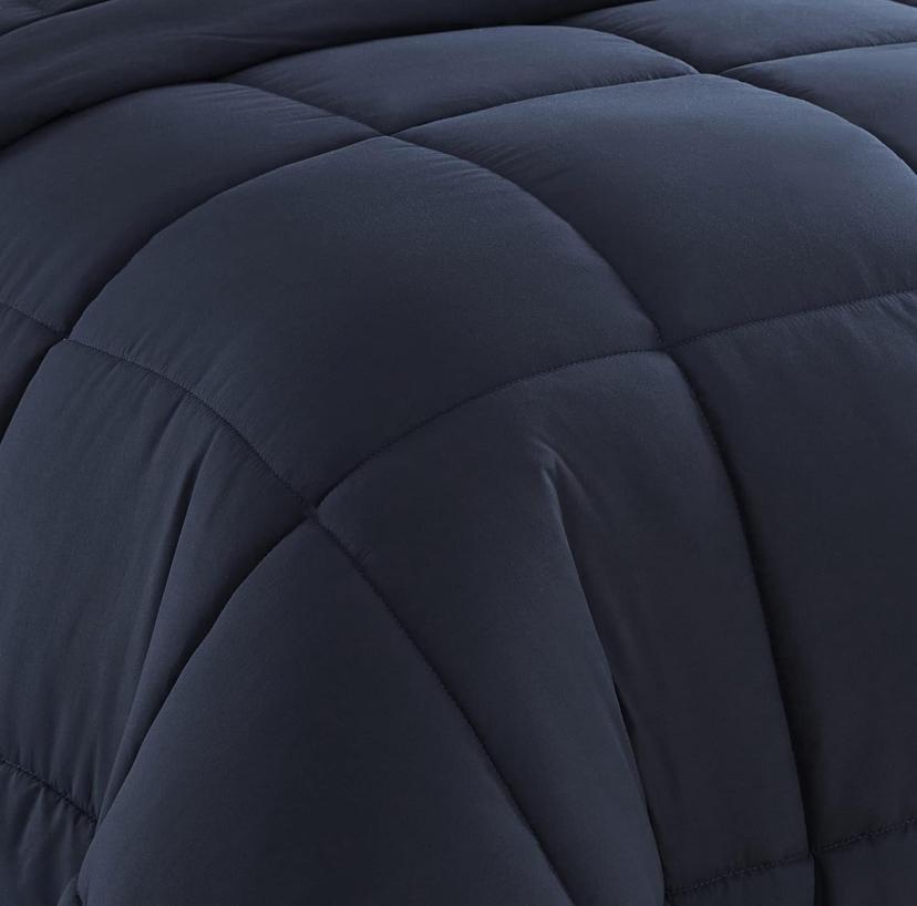 Navy Blue Duvet +2/4 Matching Pillowcases and Bedsheet Set, High Quality Beautiful Fabric All Season Duvet Set (Sizes: 4 by 6, 6 by 6, 6 by 7, 7 by 7) - Image 2