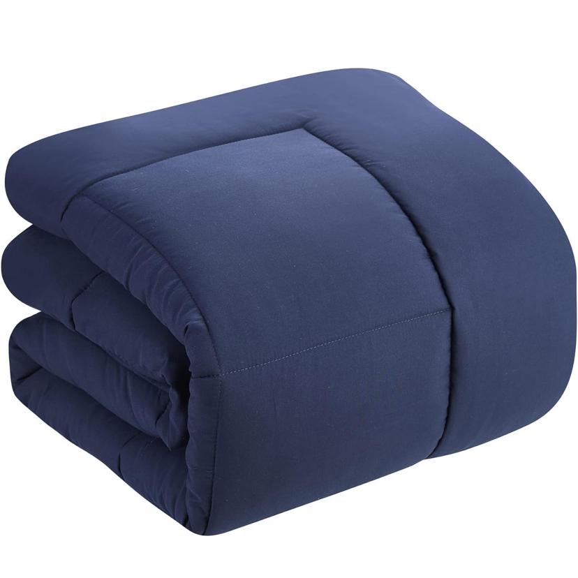 Navy Blue Duvet +2/4 Matching Pillowcases and Bedsheet Set, High Quality Beautiful Fabric All Season Duvet Set (Sizes: 4 by 6, 6 by 6, 6 by 7, 7 by 7) - Image 3