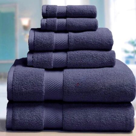 Navy Blue Bath Towel, 5 in 1- 6 in 1 Body friendly