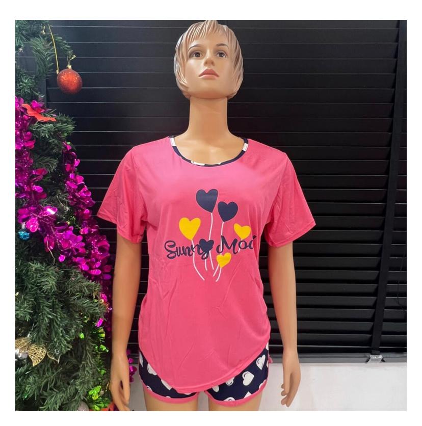 Peach Sunny Mood Female Pyjama set, 12-14