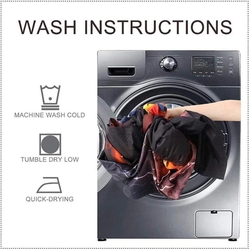 4/6 Piece All Season Cactus Print Quilted Duvet Set with 1Bed sheet and Matching Pillowcases Soft and Breathable Cotton 4 by 6, 6 by 6, 6 by 7, 7 by 7 Sizes - Image 3