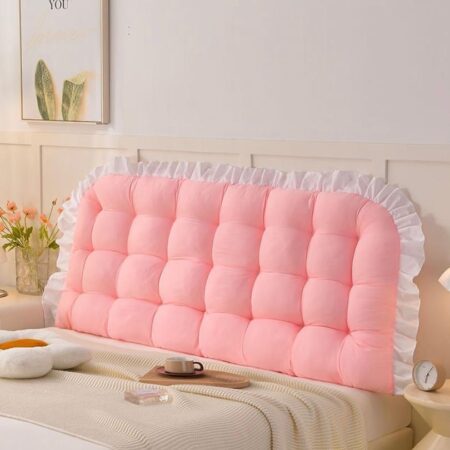 Pink Rectangular Headboard Pillow, Soft Material-4 x 6, 6 x 6, 7 x 7