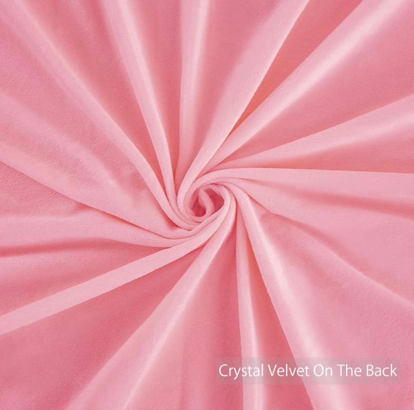 Faux Fur Shaggy Ultra Soft and Plush Duvet Set - Warm and Breathable Crystal Velvet Duvet Set (1Fluffy Faux Fur Duvet with 2- 4 Faux Fur Matching Pillowcases and Bedspread Set) (4 by 6, 6 by 6, 6 by 7, 7 by 7)|Pink - Image 6