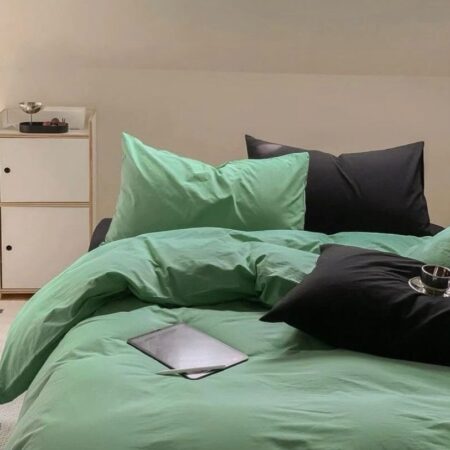 green duvet set