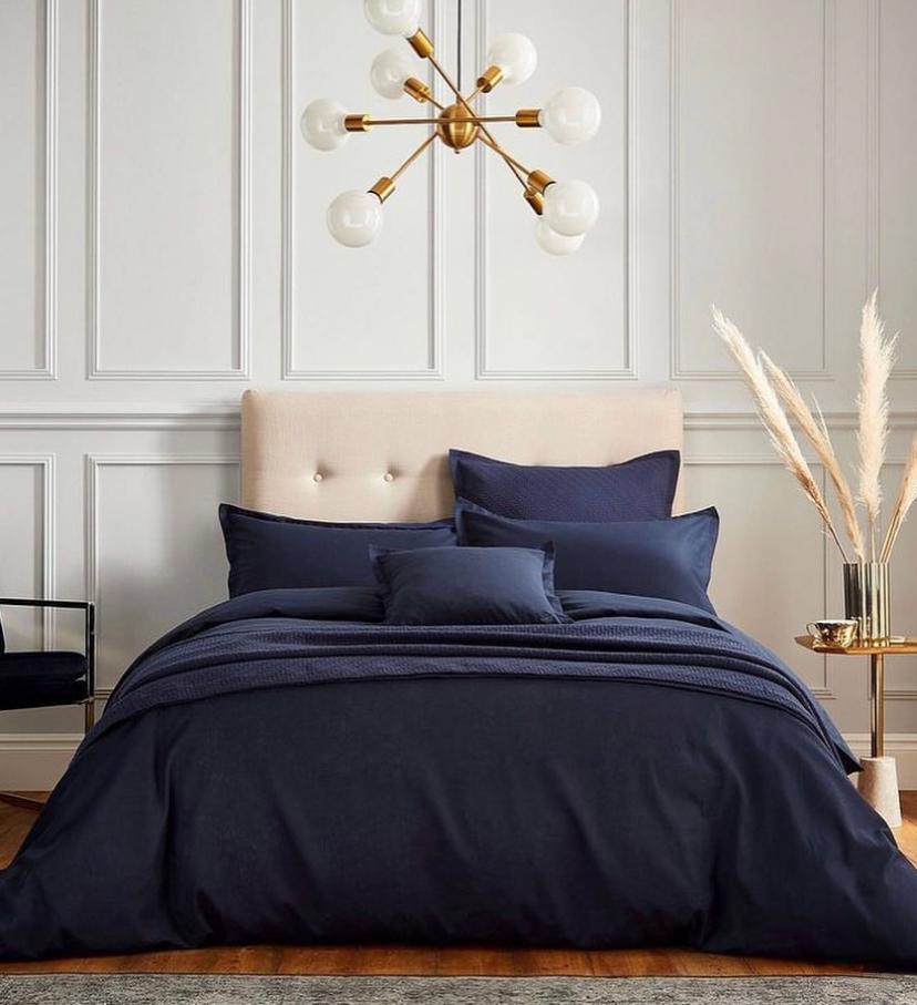 Navy Blue Duvet Set -100% Cotton Matching Pillowcases Bedsheet Set High Quality Cotton, Skin Friendly, Sizes (3 by 6, 4 by 6, 6 by 6, 6 by 7, 7 by 7) All Season Duvet Set