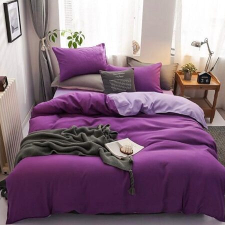 Purple Reversible Duvet Set, Available in 4 by 6, 6 by 6, 6 by 7, 7 by 7