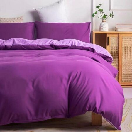 Purple Duvet Set Matching Pillowcases and Bedspread Set Perfect for Any Decor, Perfect Gift High Quality Cotton (4 by 6, 6 by 6, 6 by 7, 7 by 7)