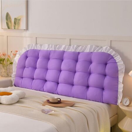 Purple Rectangular Headboard Pillow, Soft Material-6 x 4, 6 x 6, 7 x 7