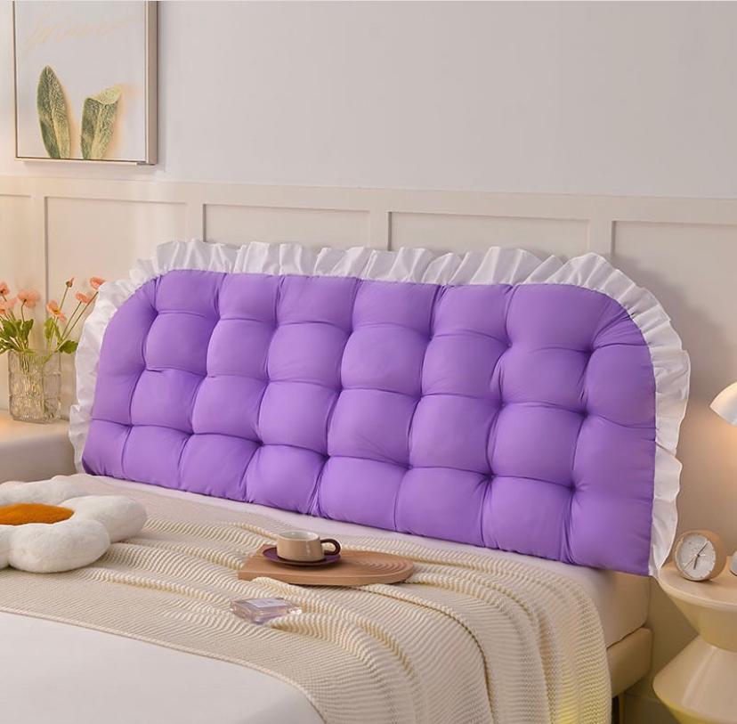 Purple Rectangular Headboard Pillow, Soft Material-6 x 4, 6 x 6, 7 x 7