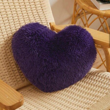 Purple Heart throw Pillow - Pillow for Decoration, Fluffy Beautiful Throw Pillow for Bedroom, Couch, Sofa, Perfect Gift
