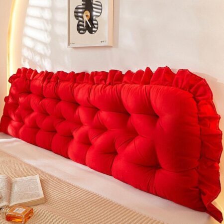 Red Rectangular Headboard Pillow, soft, Breathable 4 x 6, 6 x 6, 7 x 7