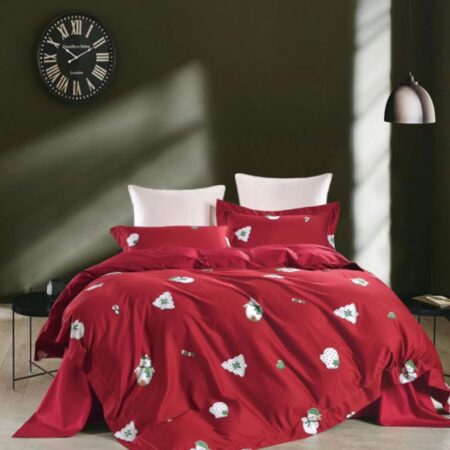 Red Heng Li Duvet Set, 4/6, 6/6, 6/7, 7/7