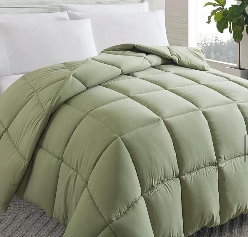 Luxury Green Duvet Set 4 by 6, 6 by 6, 6 by 7, 7 by 7 Size, High Quality Soft and Breathable Green Duvet +Pillowcases and Bedsheet Set - Image 2