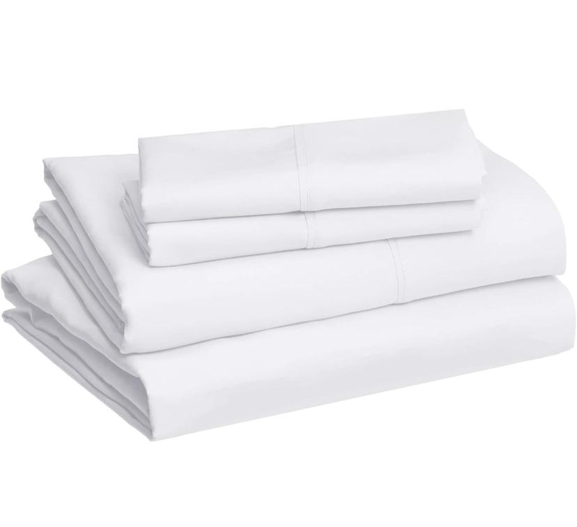Hotel White Cotton Bedsheet Set - Soft Quality and Cooling Bedsheet and Pillowcases Set (4by6/ 6by6/ 6by7/ 7by7 Sizes) - Image 3